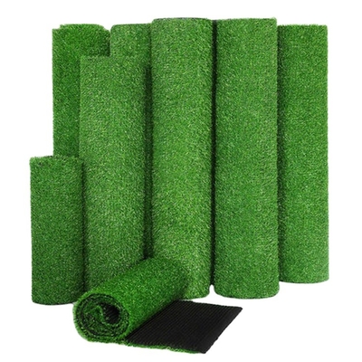 SGSの深緑色の高密度芝生の床のマット人工的な4*25mのPE PP