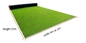 SGSの深緑色の高密度芝生の床のマット人工的な4*25mのPE PP